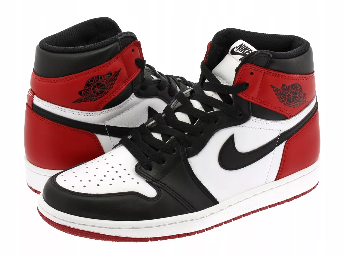 Nike Air Jordan 1 Retro High OG Chicago, красные с белым и черным, кожа,  мужские, женские, зимние купить в Барнауле – интернет-магазин Kross Sport