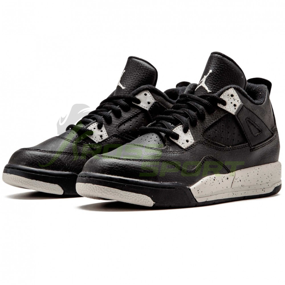 Nike Air Jordan IV 4 Retro Black/Black/White